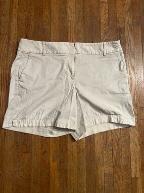 LOFT Riviera White Chino Shorts Women's Size 12